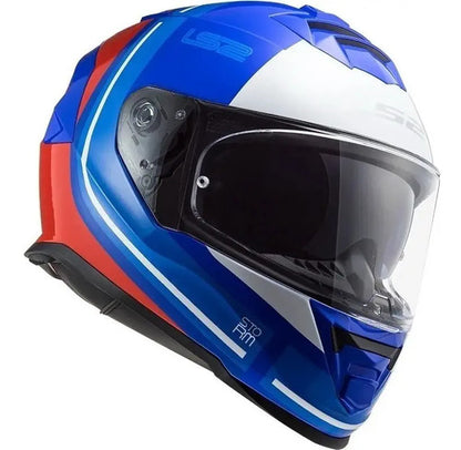 Capacete LS2 FF800 Storm Slant com Óculos Solar Interno Azul Vermelho