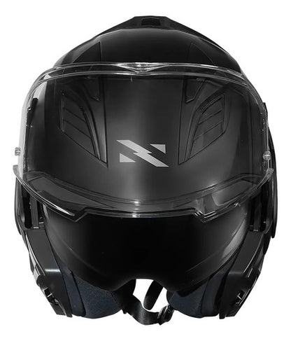 Capacete Escamoteável Norisk Avenger Solid com Óculos Solar Interno Preto Fosco Tamanho 58/M
