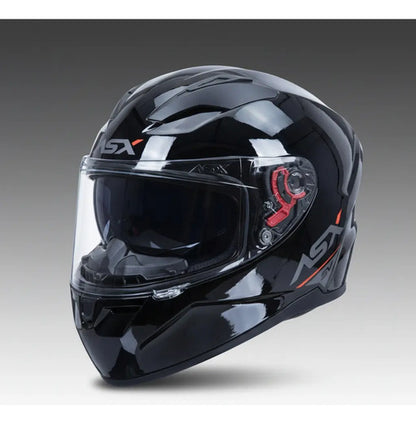 Capacete ASX City SV Solid com Óculos Solar Interno Preto Grafite Brilhante