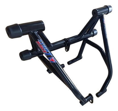 Protetor de Motor Stunt Race Honda Cg 160 Titan Fan Start Cargo 2016 em diante Preto Brilhante