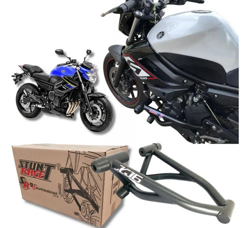 Protetor de Motor Stunt Race Cage Yamaha Xj6 2010 em diante Preto Fosco