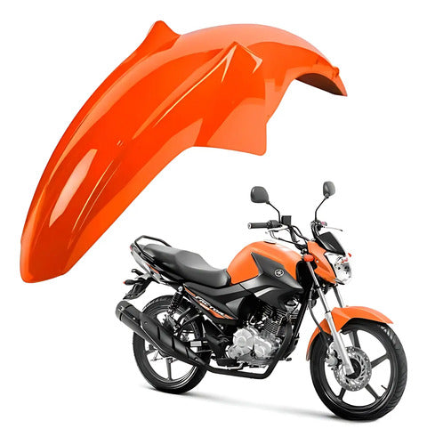 Paralama Dianteiro Paramotos Yamaha Fazer 150 2014 a 2017 Laranja