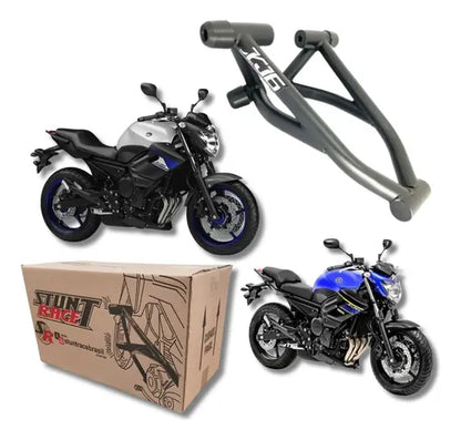 Protetor de Motor Stunt Race Cage Yamaha Xj6 2010 em diante Preto Fosco