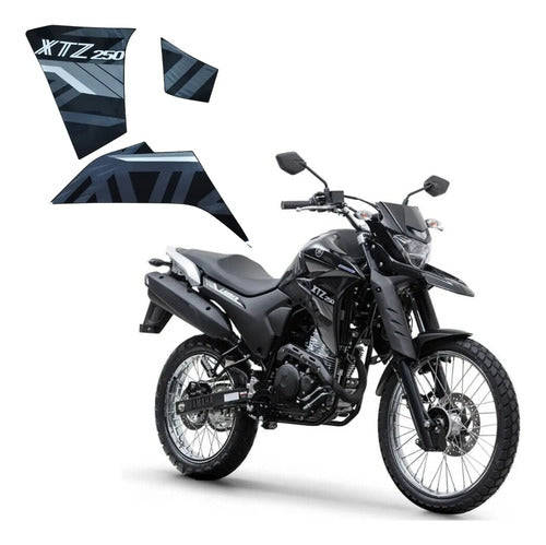 Kit Adesivos da Tomada de Ar Direita Yamaha Lander 250 2020 a 2021 Preto