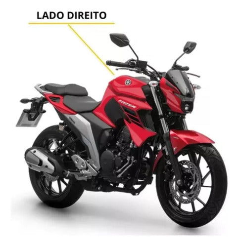 Capa do Tanque Direita Yamaha Fazer Fz25 250 2018 a 2025 Vermelho