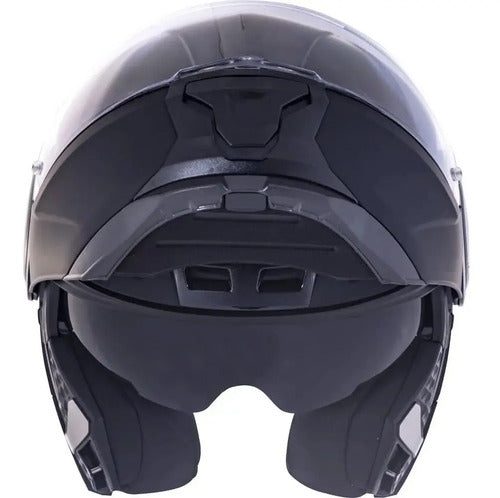 Capacete Escamoteável LS2 FF902 Scope Solid com Óculos Solar Interno Preto Fosco