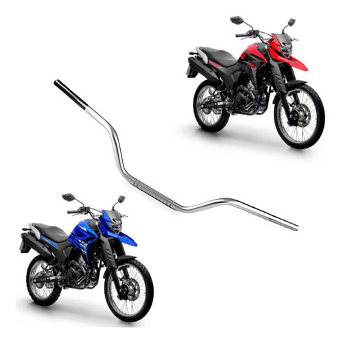 Guidão Yamaha Lander 250 2020 a 2025 Prata