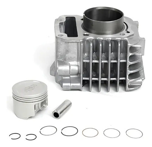 Kit Cilindro Pistão e Anéis Magnetron Honda Pop 110i 2016 a 2024 Biz 110i 2016 a 2023