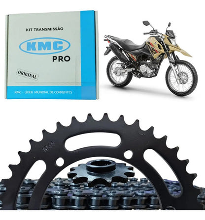 Kit Relação KMC Pro sem Retentor Yamaha Crosser 150 2014 a 2024 428H 122L 41/14T