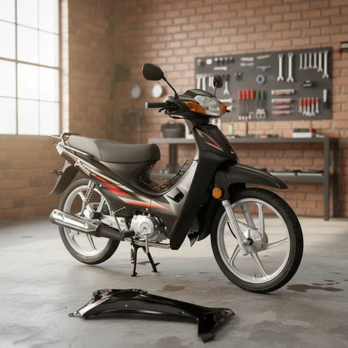 Carenagem Aba Lateral Interna Direita Iron Shineray Phoenix 50 2011 a 2019 Preto