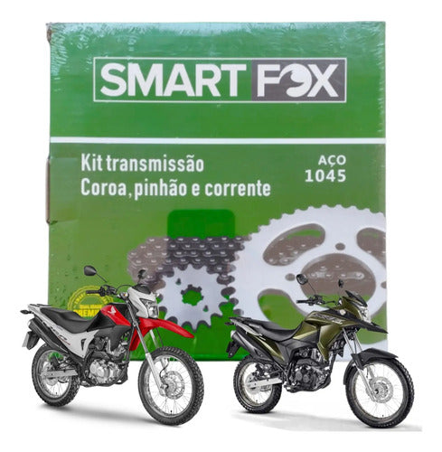 Kit Relação Smartfox sem Retentor Honda Bros 160 Xre 190 428H 128L 48/16T