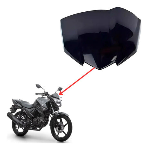 Capa do Painel Yamaha Fazer 150 2016 a 2025 Preto Brilhante