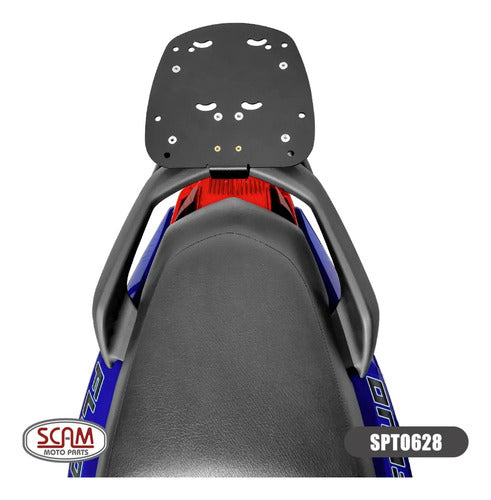 Suporte de Baú Bagageiro Scam Yamaha Fluo 125 2023 a 2025