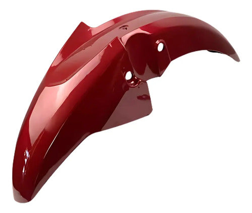 Paralama Dianteiro sem Suporte Paramotos Honda Cg 160 Titan 2022 a 2024 Vermelho Perolizado