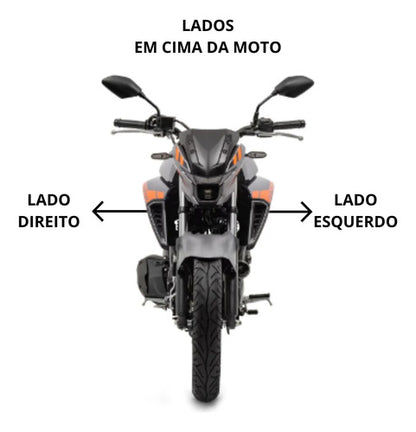 Adesivo da Capa do Tanque Esquerda Yamaha Fazer Fz25 250 2025 Cinza