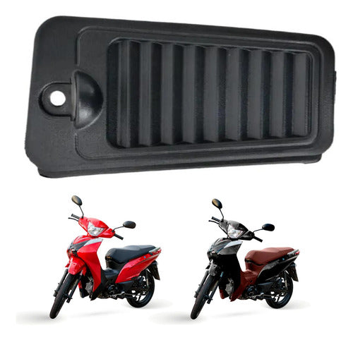 Acabamento Interno da Grade Esquerdo Smartfox Shineray Jet 50 125 2023 a 2024 Preto