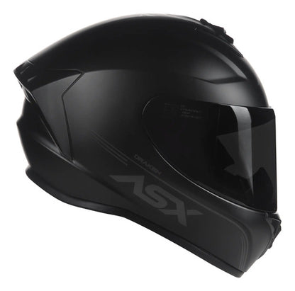 Capacete ASX Draken Solid Preto Fosco