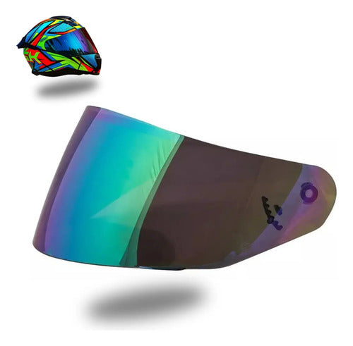 Viseira Polivisor Norisk FF302 Soul e Texx Wing Injetada 2,2 mm Camaleão Claro