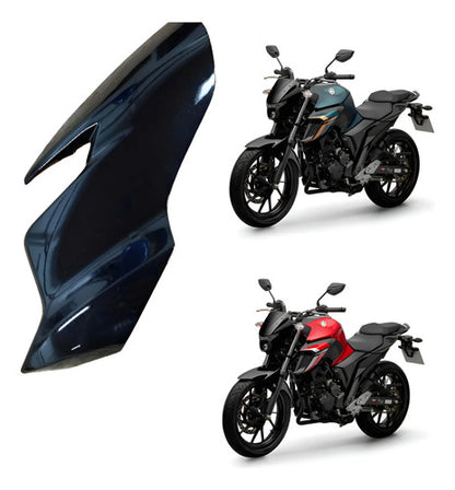 Bananinha Carenagem Lateral do Farol Esquerda Yamaha Fazer Fz25 250 2021 a 2025 Preto Brilhante