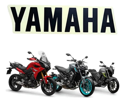 Emblema Adesivo Yamaha Fazer Fz25 250 Tracer 900 Mt-09 Mt-03 Preto