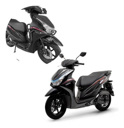 Protetor de Carenagem Protetor de Motor Scam Yamaha Fluo 125 2026 Preto Fosco