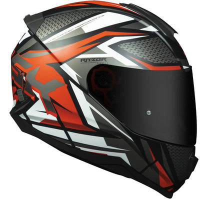 Capacete Norisk Razor Sharp Preto Vermelho Fosco