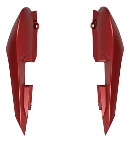 Par de Rabetas Laterais Paramotos Yamaha Fazer 150 2019 a 2022 Vermelho Fosco