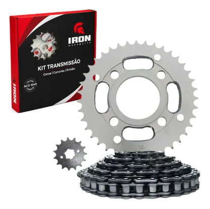 Kit Relação Iron sem Retentor Dafra Kansas 150 2008 em diante 428H 120L 39/15T
