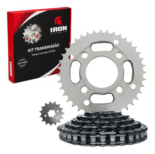 Kit Relação Iron sem Retentor Dafra Kansas 150 2008 em diante 428H 120L 39/15T