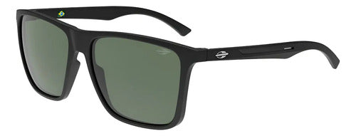 Óculos Solar Mormaii Hawaii Magnetic M0181a1471 Lente Verde Cor Preto Retangular Verde-escuro