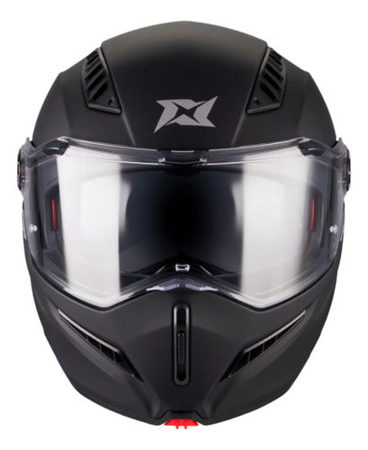 Capacete Escamoteável Axxis Ghostfighter SV Solid com Óculos Solar Interno Preto Fosco Tamanho 60