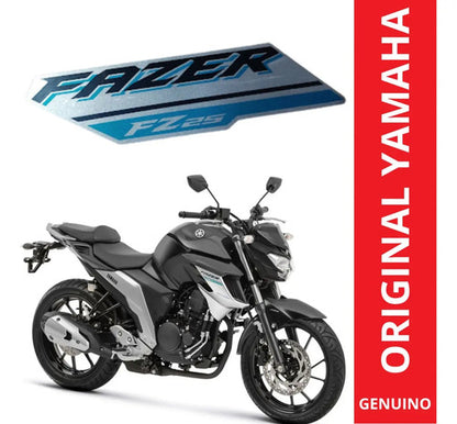Adesivo da Aba do Tanque Direita Yamaha Fazer Fz25 250 2018 a 2023 Cinza Preto