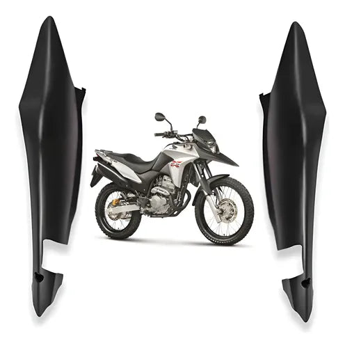 Par de Rabetas Laterais Paramotos Honda Xre 300 2013 a 2015 Cinza Fosco