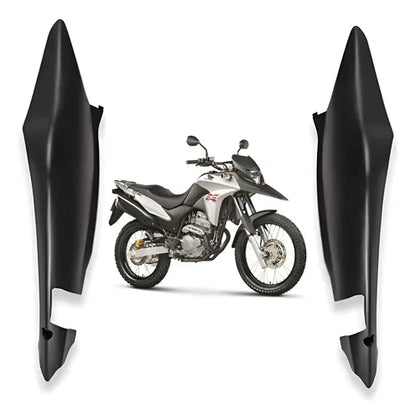 Par de Rabetas Laterais Paramotos Honda Xre 300 2013 a 2015 Cinza Fosco