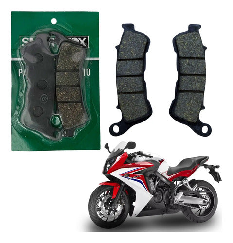 Pastilha de Freio Dianteira Smartfox Honda Xre 300 Cbr 600f Cb 300r Cb 250f Twister Cb 500f