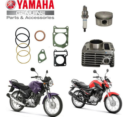 Kit Cilindro Pistão e Anéis Yamaha Factor 125 2000 a 2016 Xtz 125 2002 em diante