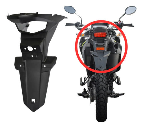 Paralama Traseiro Suporte de Placa Paramotos Honda Bros 160 2016 a 2022