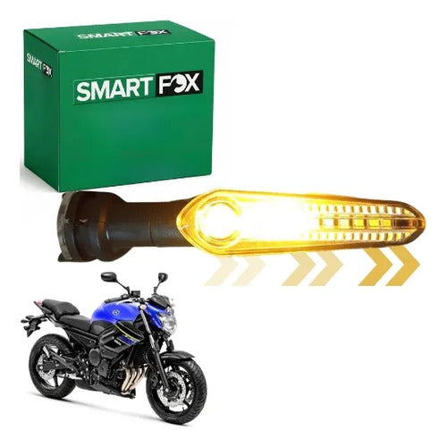 Pisca Traseiro LED Sequencial Smartfox Yamaha Factor 125 Crosser Factor Fazer 150 Lander Ténéré 250