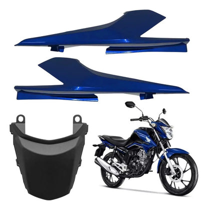 Kit Rabeta Lateral Completa Paramotos Honda Cg 160 Titan 2016 a 2024 Azul Spencer