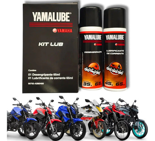 Kit Desengripante e Lubrificante de Corrente Yamalube 65 ml