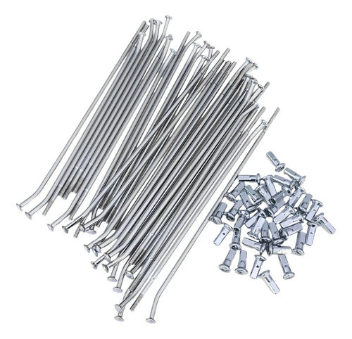 Jogo de Raios Smartfox Honda Cg 125 150 Titan Fan 4 mm Zincado
