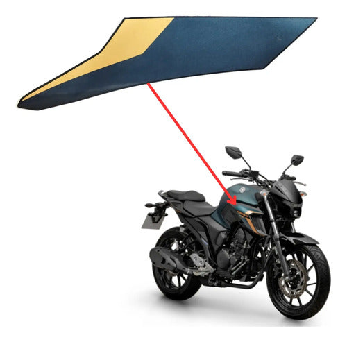Adesivo da Aba do Tanque Direita Yamaha Fazer Fz25 250 2024 Verde Fosco