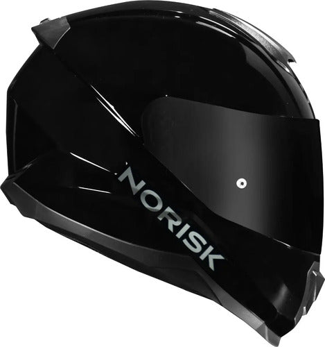 Capacete Norisk Razor Solid Preto Brilhante