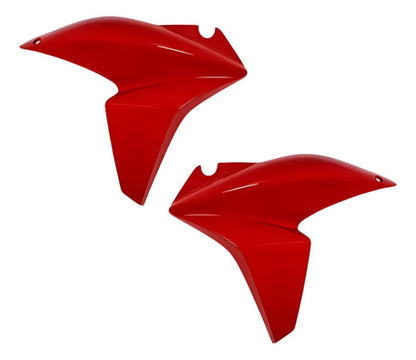 Par de Aletas Abas do Tanque Paramotos Honda Xre 300 2013 a 2015 Vermelho Maceió