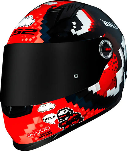 Capacete LS2 FF358 Bullet Preto Vermelho Brilhante