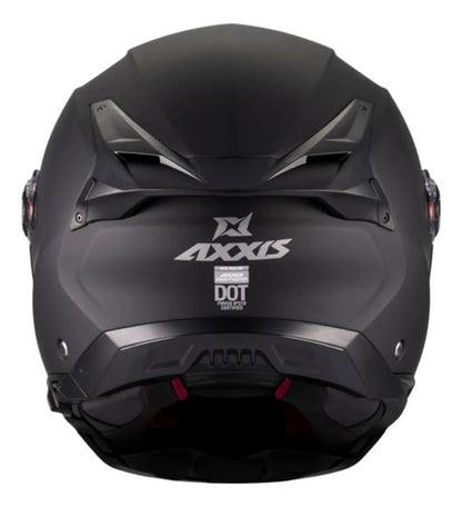 Capacete Escamoteável Axxis Ghostfighter SV Solid com Óculos Solar Interno Preto Fosco Tamanho 58