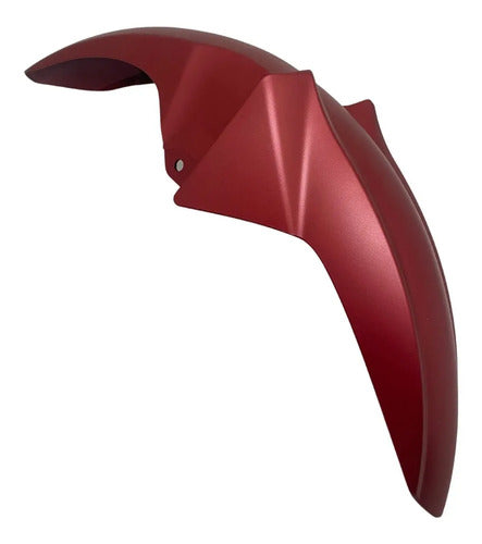 Paralama Dianteiro Yamaha Fazer 150 2014 a 2024 Vermelho Fosco