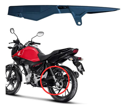 Porta-Corrente Capa da Corrente Paramotos Honda Cg 160 Titan Fan Start 2025 em diante Preto