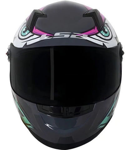 Capacete LS2 FF358 Tribal Fúcsia Brilhante Tamanho 56/S