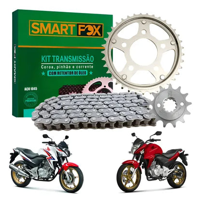 Kit Relação Smartfox com Retentor Honda Cb 300r 2009 em diante 520OH 110L 37/13T